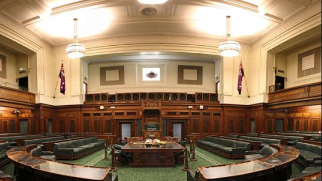 Phòng họp của Hạ viện Úc, nơi người dân Úc và du khách có thể vào tham quan.