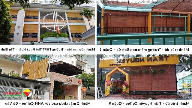 Việt Sun lắp mành tre trúc tại Trường học - Quán cà phê - Khu du lịch