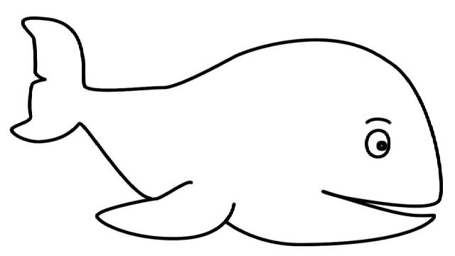 Tranh tô màu cá voi
