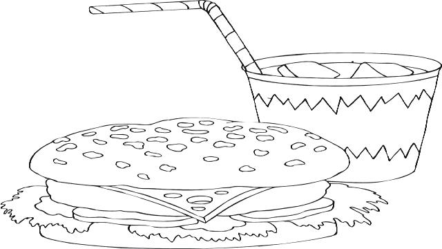 Food Coloring Pages Sandwich